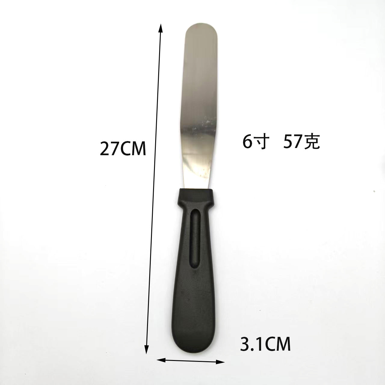 Espátula de acero inoxidable, herramientas para hornear y decorar, cuchillo desmoldeador de pasteles de 6-8-10 pulgadas con borde recto y plegable, raspador, cuchillo para postres image 7