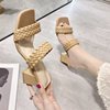 Summer woven slippers, ethnic footwear, 2021 years, boho style, ethnic style, plus size