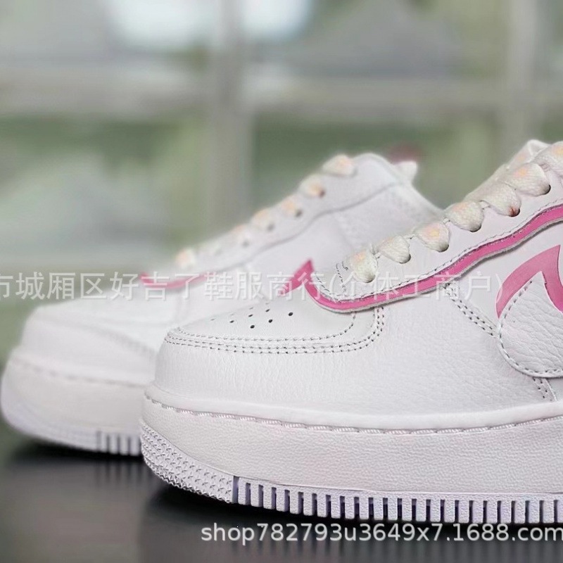 女款 莆田纯原空军马卡龙AF1轻质厚底轻便增高女鞋小白鞋休闲鞋子
