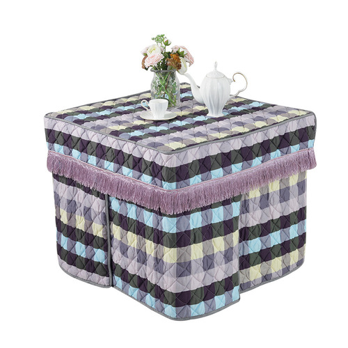 New Thick Square Electric Heater Cover, Fireplace Tablecloth Cover, Electric Stove Cover, Heating Desk Cover