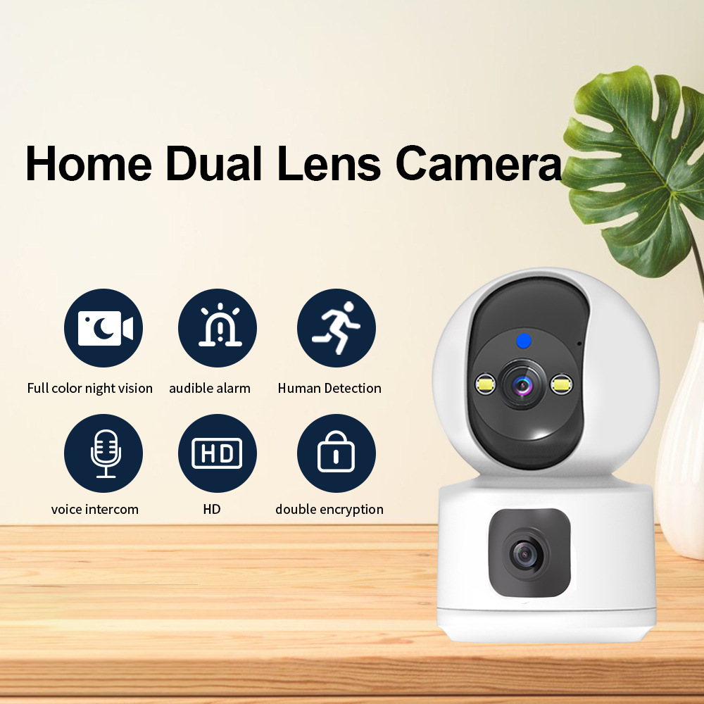 Cámara wifi casera personalizada sin Internet teléfono móvil monitor de alta definición de visión nocturna remota alarma de sonido y luz