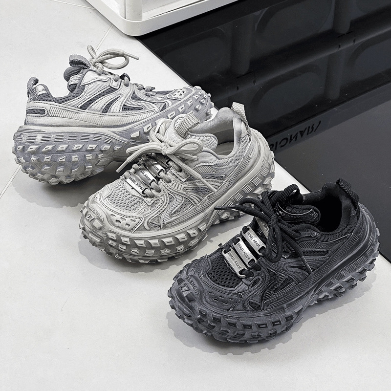 Trendy Popular Heavy-Duty Sports Shoes for Older Children, Internet-Famous Vintage Non-Slip Tire Shoes, 2025 Spring and Autumn Children's Dad Shoes