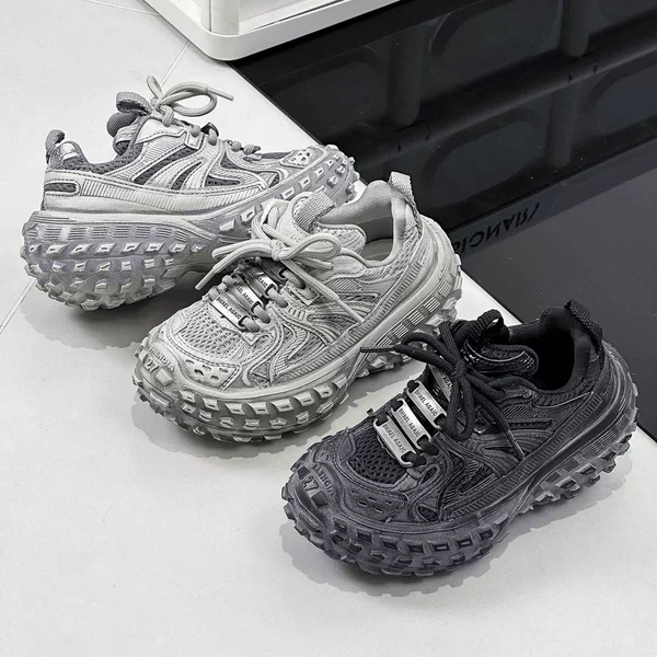 Trendy Popular Heavy-Duty Sports Shoes for Older Children, Internet-Famous Vintage Non-Slip Tire Shoes, 2025 Spring and Autumn Children's Dad Shoes