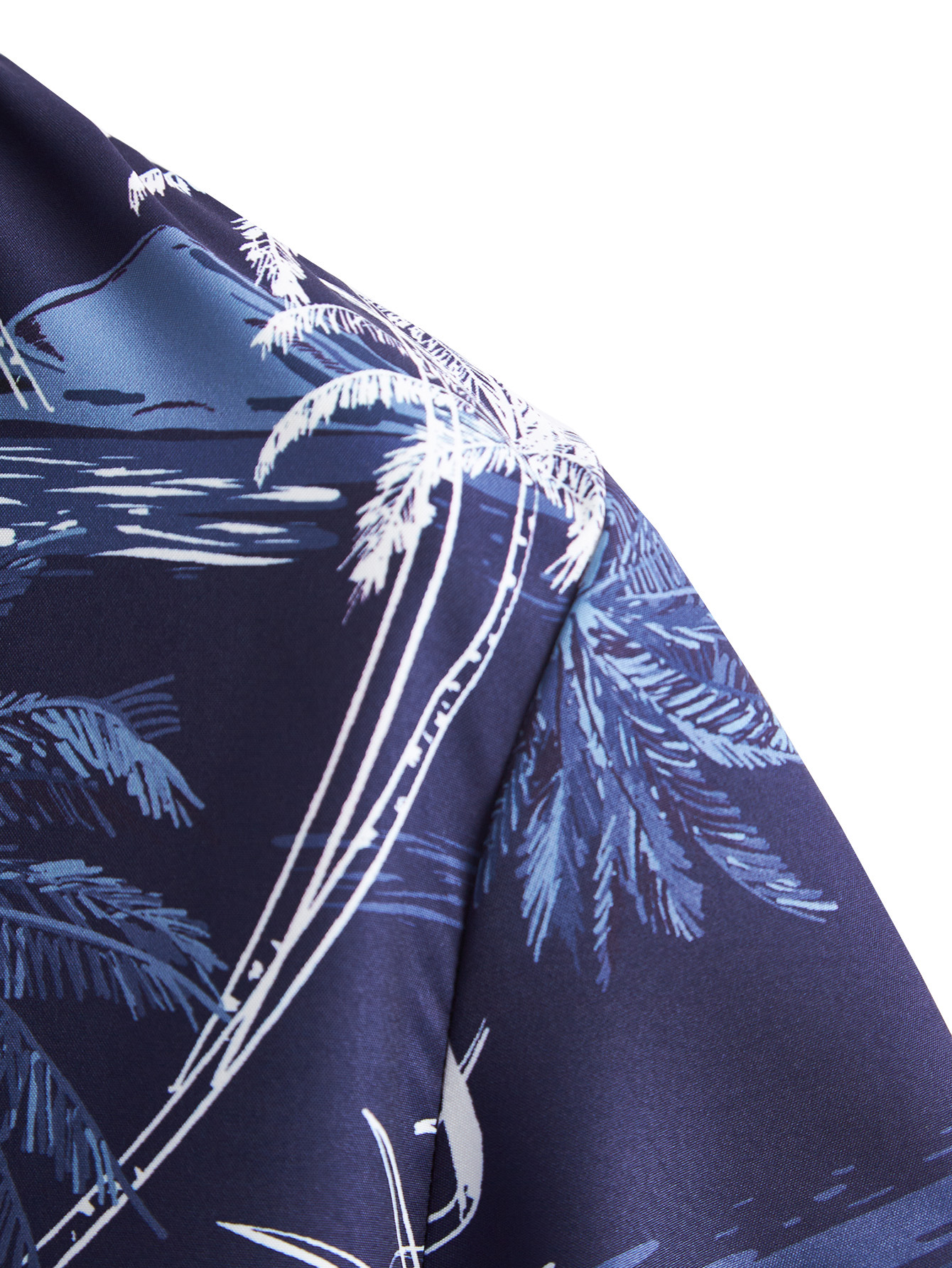 2024 Fashion Casual Beach Style Digital Printed Short sleeved Shirt_voghion.com