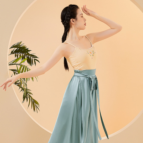 Classical dance embroidered vest, dance practice clothing, folk dance performance top, ancient style body charm, chest strap