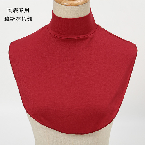 New European and American fake collar shirt cover Modal fake collar scarf monochrome bottoming shirt cover for women Yiwu factory direct sale