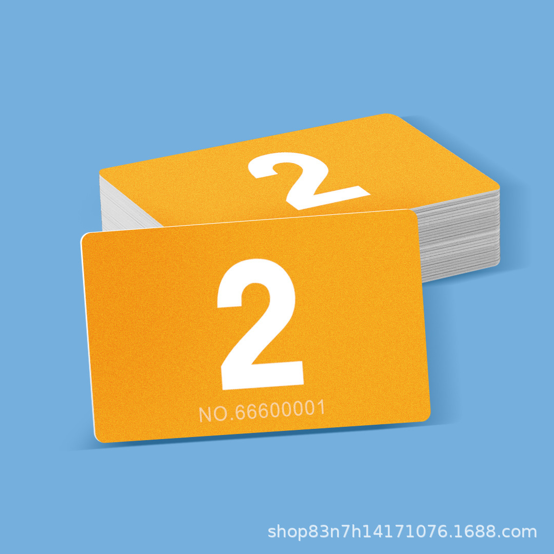 Tarjeta de chip esmerilado PVC resistente al desgaste sala de ajedrez código simbólico especial fichas de plástico Mahjong valor facial