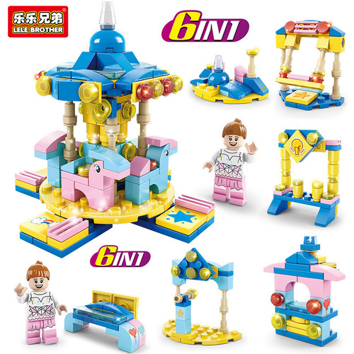 Compatible with Lego small building blocks for children, small particles, boys and girls, military SWAT tanks, cross-border assembly toys, small gifts