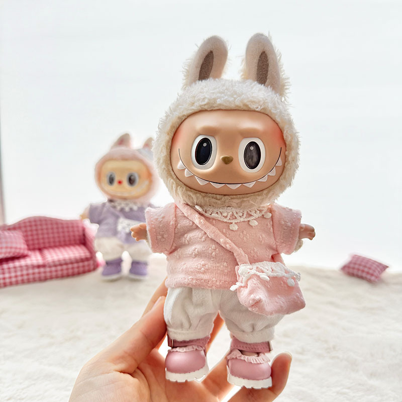 仅衣服] 一/二代La布布衣服挂件拉布布坐坐派对娃衣挂件草莓熊萌|undefined