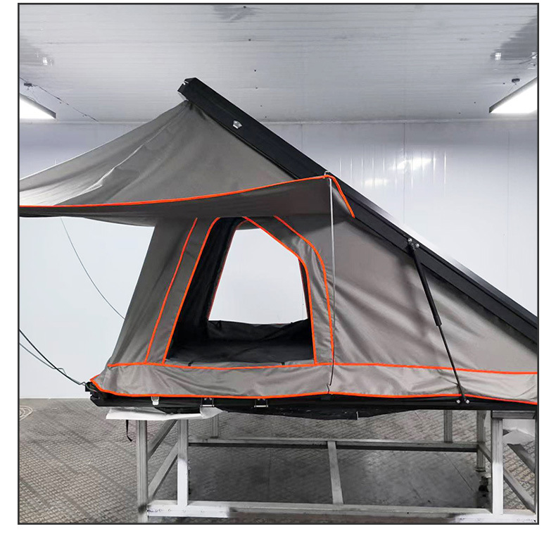 Hard-Top Aluminum Alloy Car-Mounted Triangular Folding Helicopter Side-Opening Tent Tank Outdoor Self-Driving Camping