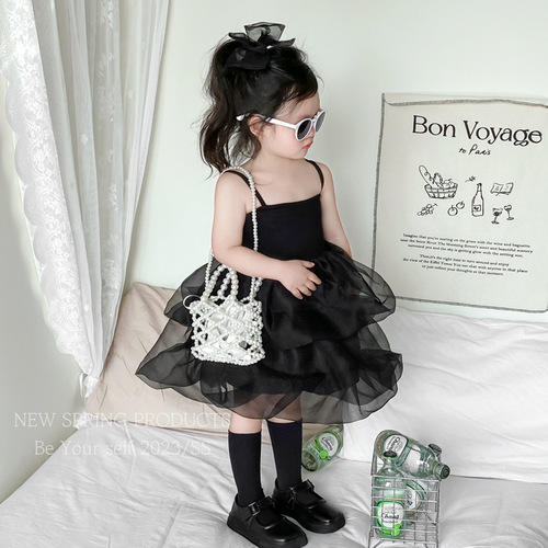 Little girl fashion handbag retro princess woven pearl crossbody bag  new style girls wear accessories bag