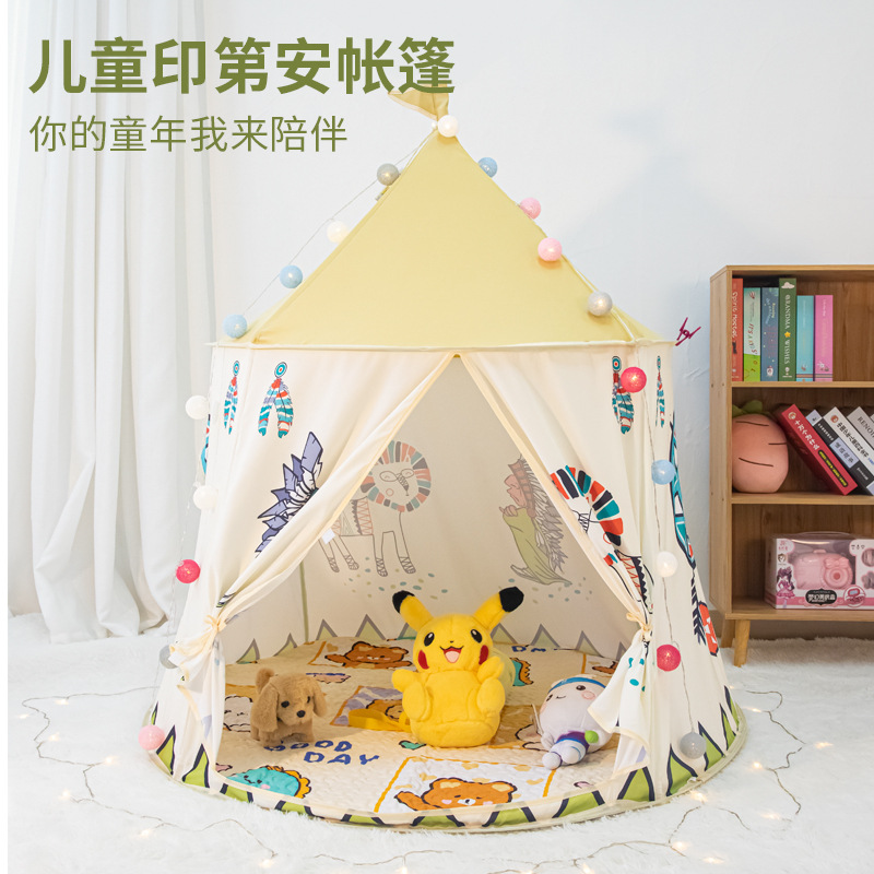 Casitas de Juego Infantiles Indias para Niños y Niñas, para Interiores y Exteriores, Estilo Castillo, Juguetes, Dropshipping Internacional, Selección Cuidadosa