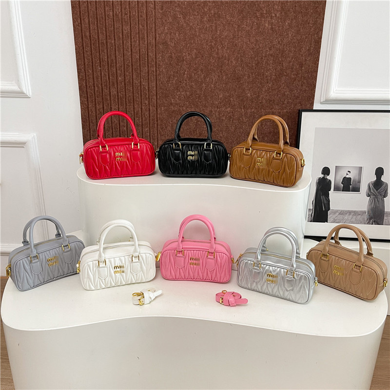 Carefully Selected Trendy High-End Bowling Bag 2025 New Boston Handbag Versatile Shoulder Crossbody Bag for Women