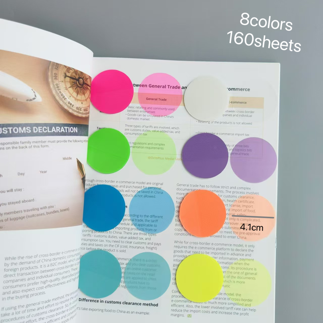 PET 형광등 8색 원형