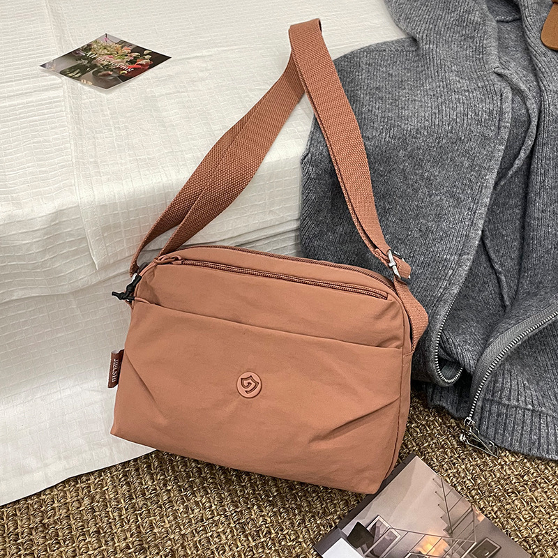 2025 Jielanshi New Korean Style Macaron Color Nylon Cloth Bag Versatile Travel Small Square Bag Crossbody Bag Shoulder Bag 2025 Jielanshi New Korean Style Macaron Color Nylon Cloth Bag Versatile Travel Small Square Bag Crossbody Bag Shoulder Bag
