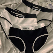 纯棉内裤女全棉抑菌中腰少女儿童学生透气舒适无痕女士三角短裤头