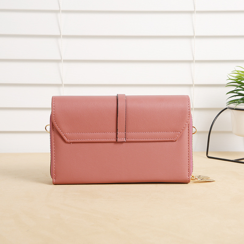 Lonny nueva Cartera bolsa de teléfono móvil de moda de estilo coreano de moda multi-funcional pequeña bolsa cuadrada versátil retro hombro bolsa de mensajero