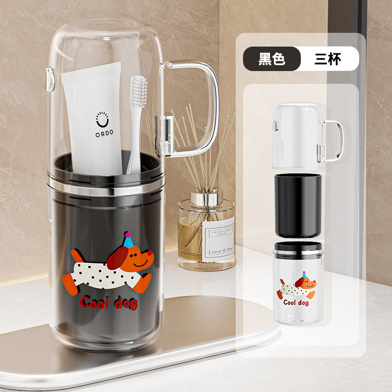 Ylellinen läpinäkyvä matkasetti hammasharjanpidike mukilla_voghion.com