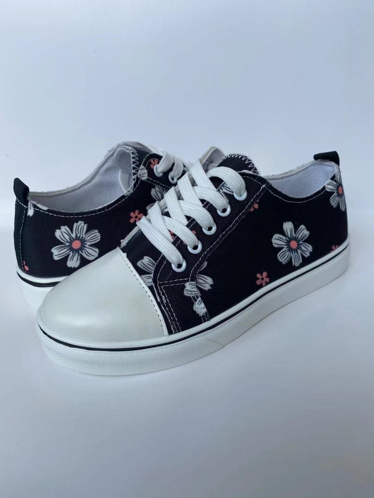  Femme Outdoor Randonnée Sport Athlétique Low Top Lace Up Floral Casual_voghion.com