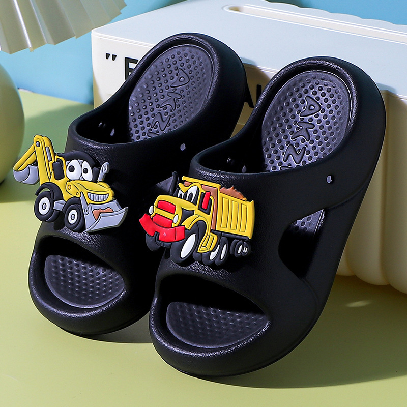 Children's Slippers for Boys 2026 New Style Eva Soft-Soled Outdoor Non-Slip Cartoon Cute Sandals for Small and Medium-Sized Boys