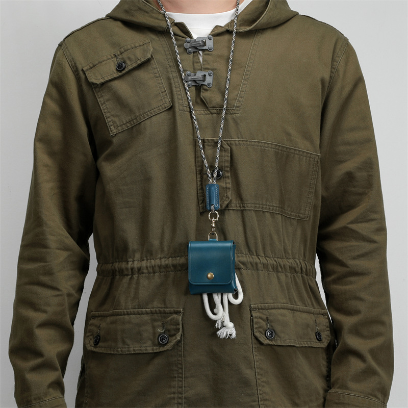 男女のミニ小銭入れは、トップの牛革をなめして、硬貨を掛けて、本革のイヤホンの保護カバーをしています。