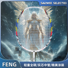 ALP峯8U超轻羽毛球拍全碳素框架实芯中杆专业球拍 东南亚热卖FENG