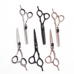 Professional Black and Silver Hair Scissors, Rose Gold Hair Shears, Hair Cutting Scissors, Hair Thinning Scissors, Front Hair Scissors, Export Hair Scissors
