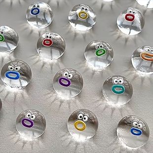 Squishy Transparent Expression Pack Little Nose Cartoon Soft Gel Squishy Fun Mud Feel Stress Relief Ball Small Toy for Women