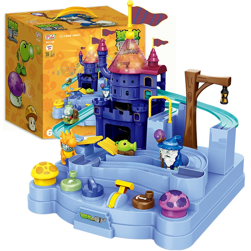 Игрушечная машина в стиле Plants vs. Zombies, транспорт, метро с лёгкой музыкой