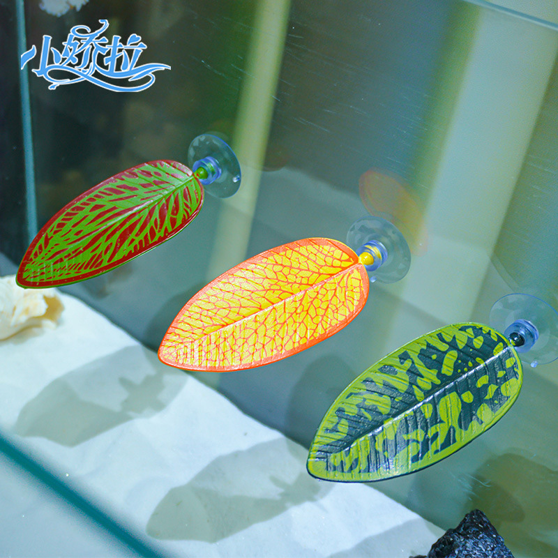 Hojas de reproducción para betta, plantas acuáticas ornamentales para acuarios, hojas artificiales para alimentar reptiles, nuevas hojas para descansar y eclosionar, gran venta.
