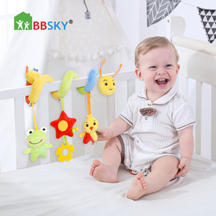 Baby crib around baby stroller pendant Caterpillar bed hanging soothing plush educational rattle bedside toys wholesale