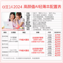 适用于14 2024 高颜AI轻薄本 笔记本电脑超极本非触控见详情