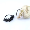 Handmade Beaded Pearl Hair rope Korean fashion lady leather band hairpin