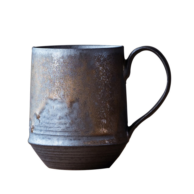 Gilt Gold Glaze Northern European Wind Hanging Ear Ceramic Coffee…