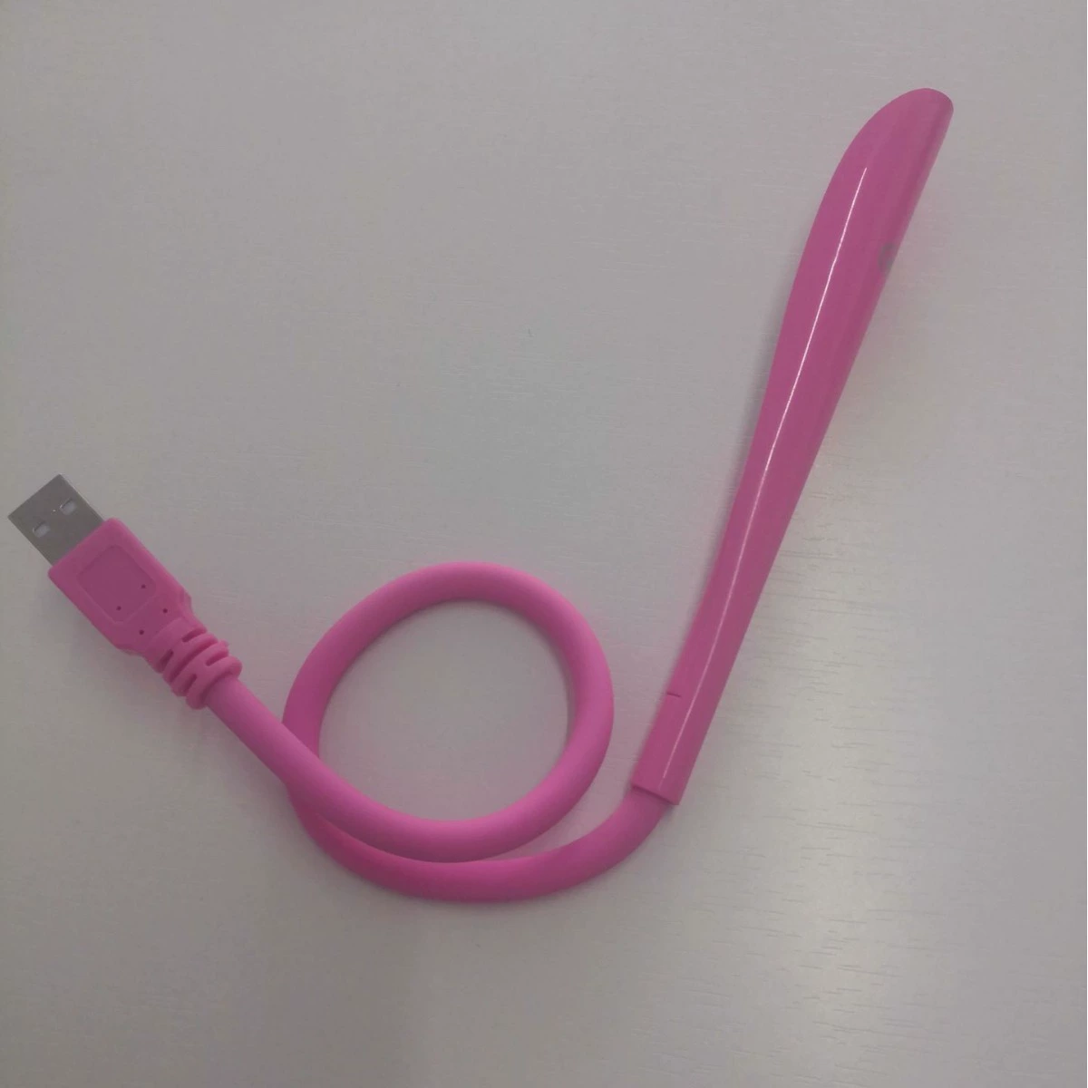 Настольная USB LED лампа, силикон + ABS, тапа регулируемая яркость, гибкая 440×24×20 мм, DC 5V