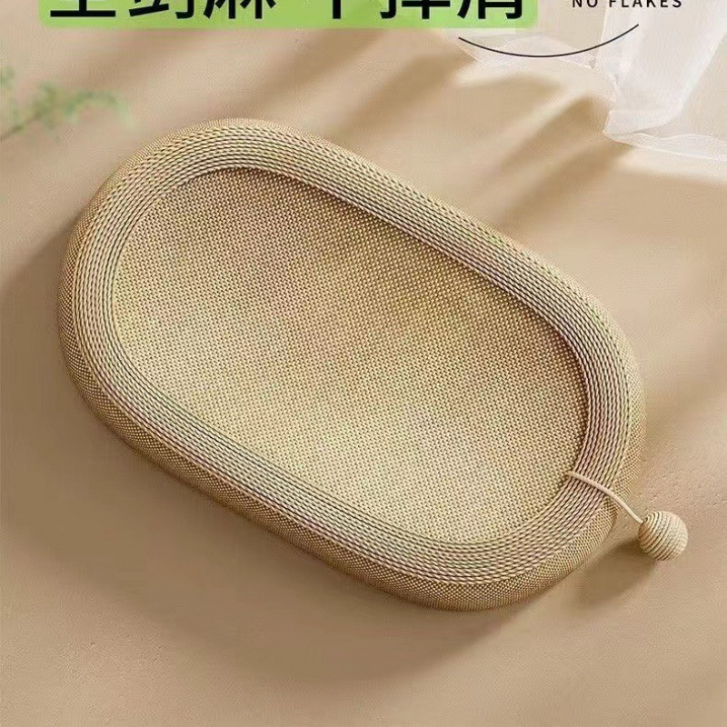 剑麻布款椭圆形猫抓板大脸猫剑麻猫窝猫咪自嗨不屑跑道磨爪包邮到|undefined