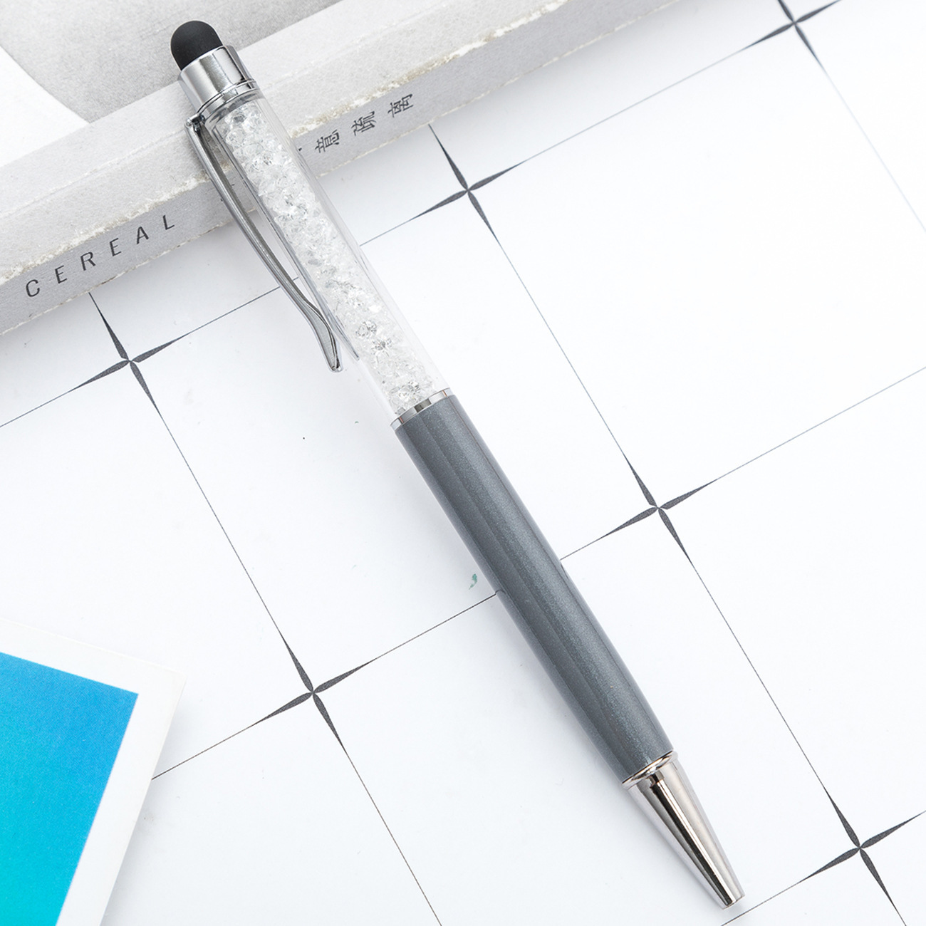 Creativo nuevo condensador lápiz de bola de cristal diamante rompiendo pareja lápiz de firma lápiz táctil iPad lápiz de escritura