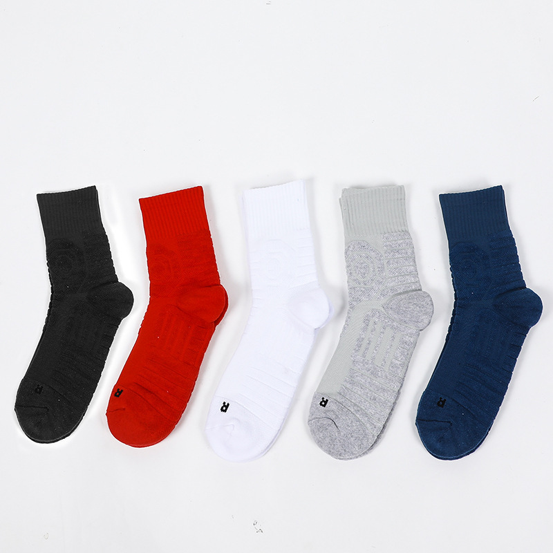 Unisex/Men and women can sports and leisure solid color tube socks