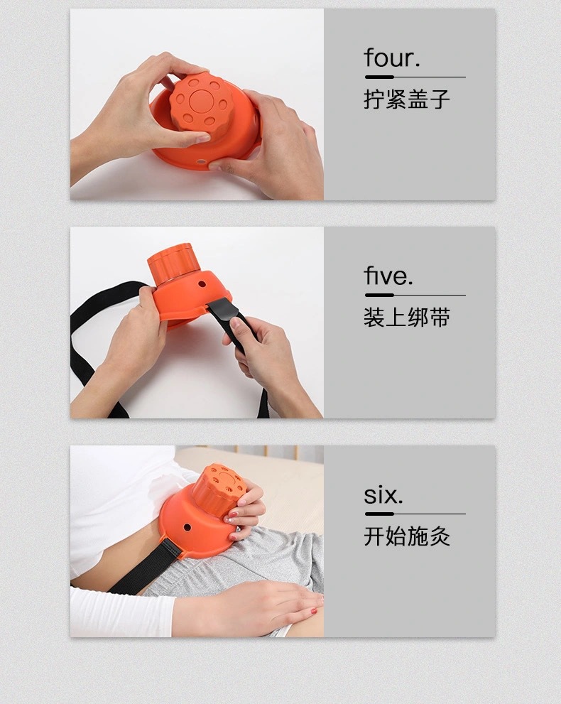 Portable Smokeless Moxibustion Box Gong Ting Jiu Home Warming Device for Body Care preparation