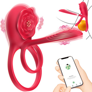 The second generation of stubborn stone exploration flower remote control locking ring to wear masturbation device husband and wife share delay ring TEMU complete qualification