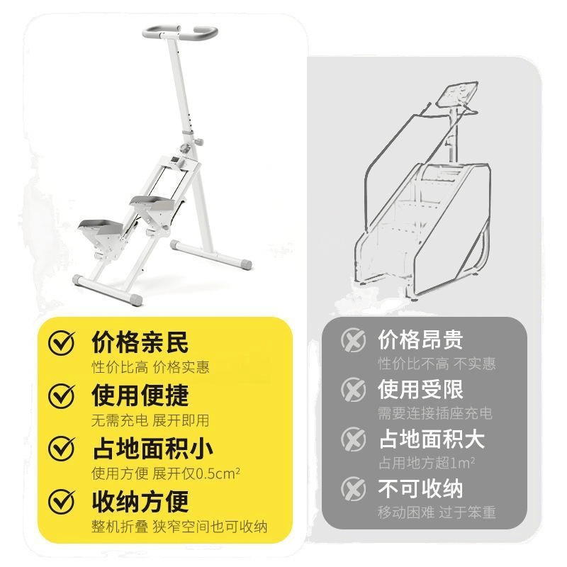 新しいステッピングマシンフィットネス登山脂肪燃焼クライミング登山階段クライミングマシンサイレントホームスポーツフィットネス機器家庭用|undefined