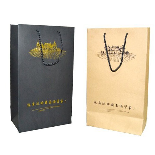 新款包装袋创意礼品袋通用高端红酒手提袋环保纸袋批发酒盒礼品袋