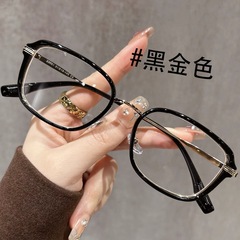 橄榄绿窄框眼镜女近视度数可配眼镜框镜架高级感素颜神器大脸眼睛