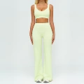 7028 bra + 7028-2 wide-leg pants—lime green