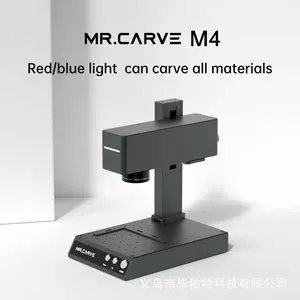 MRCARVE M4 лазерная маркировочная машина с двойным освещением, машина для маркировки пластика, нержавеющей стали, гравировальный станок по металлу