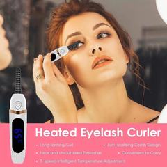 Cross-border electric eyelash curler with digital display, constant temperature heating eyelash curler, electric hot curling eyelash iron
