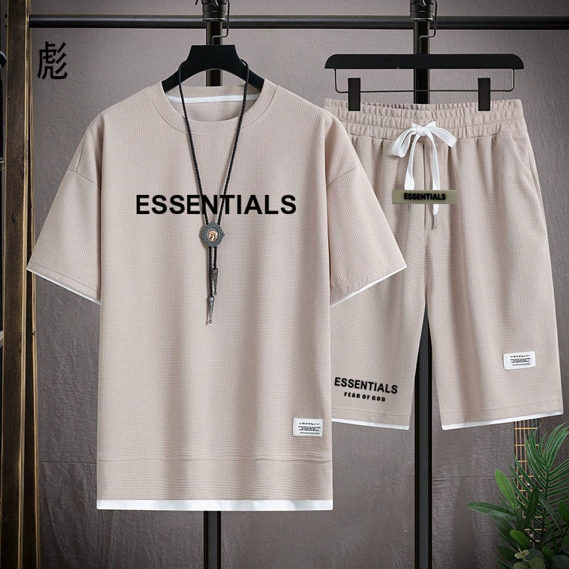 FEAR OF GOD двухпроводный ESSENTIALS вафли tbag tbag шорты из двух частей гонконгского ветра мужской летний новый стиль