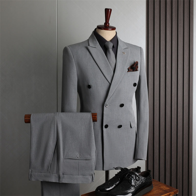 Suit Manufacturer Korean Style Casual Suit Cross-Border Men's Suit Men's Suit Suit Double-Breasted Professional Suit Three-Piece Suit