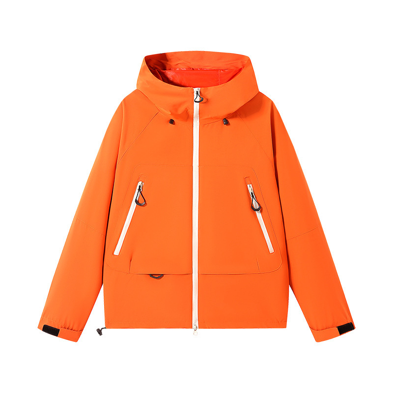 [Mountain Shell] Outdoor Hard Shell Jacket, Couple Style Windproof and Waterproof Spring & Fall Jacket, Hooded Mountaineering Jacket