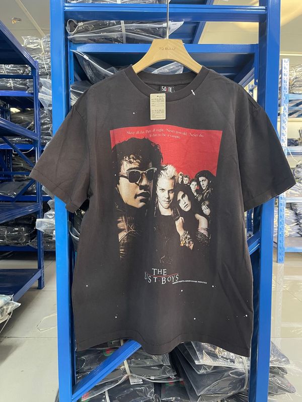 高品質 SAINT MICHAEL ICON ウォッシュ加工 オールド半袖 アメカジ レトロ プリント カップル Tシャツ 男女兼用|undefined